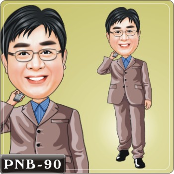 經理人人像Q版漫畫PNB-90